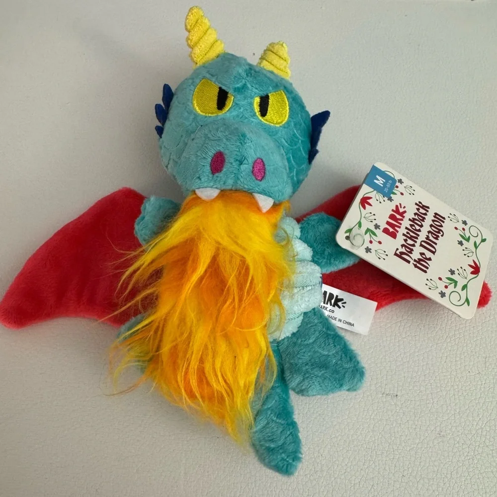 Bark Hackleback dragon dog toy